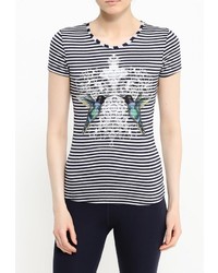 Женская разноцветная футболка с круглым вырезом от Grishko