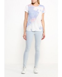 Женская разноцветная футболка с круглым вырезом от Ichi