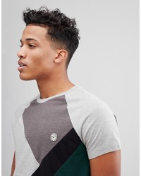 Мужская разноцветная футболка с круглым вырезом от Le Breve