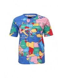 Женская разноцветная футболка с круглым вырезом от Love Moschino