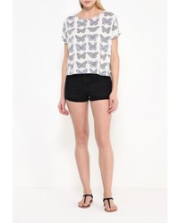 Женская разноцветная футболка с круглым вырезом от Roxy