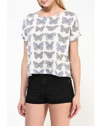 Женская разноцветная футболка с круглым вырезом от Roxy