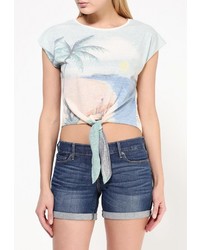 Женская разноцветная футболка с круглым вырезом от Roxy