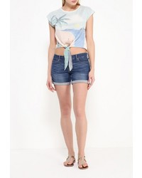 Женская разноцветная футболка с круглым вырезом от Roxy