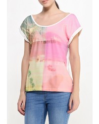 Женская разноцветная футболка с круглым вырезом от Roxy