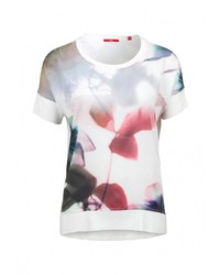 Женская разноцветная футболка с круглым вырезом от s.Oliver