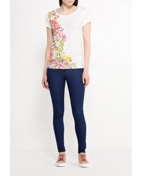 Женская разноцветная футболка с круглым вырезом от Sela