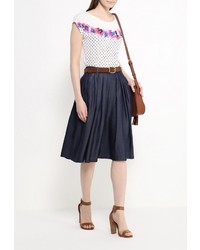 Женская разноцветная футболка с круглым вырезом от Sela