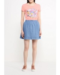 Женская разноцветная футболка с круглым вырезом от Sela