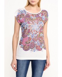 Женская разноцветная футболка с круглым вырезом от Sela