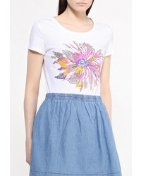 Женская разноцветная футболка с круглым вырезом от Sela