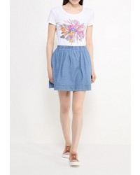 Женская разноцветная футболка с круглым вырезом от Sela