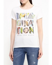 Женская разноцветная футболка с круглым вырезом от Sela