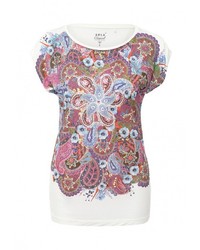 Женская разноцветная футболка с круглым вырезом от Sela