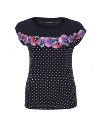 Женская разноцветная футболка с круглым вырезом от Sela