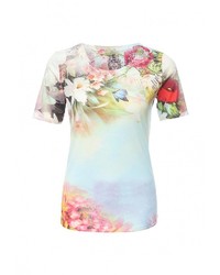 Женская разноцветная футболка с круглым вырезом от Taya