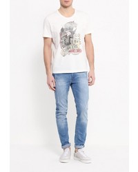 Мужская разноцветная футболка с круглым вырезом от Tom Tailor