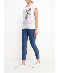 Женская разноцветная футболка с круглым вырезом от Troll