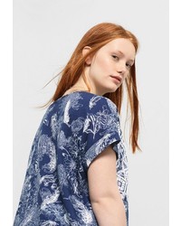 Женская разноцветная футболка с круглым вырезом от Violeta BY MANGO