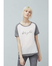 Женская разноцветная футболка с принтом от Mango