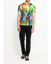 Мужская разноцветная футболка от EA7