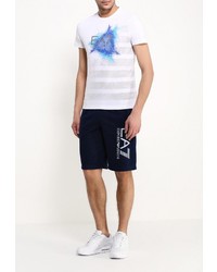 Мужская разноцветная футболка от EA7