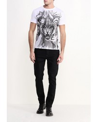 Мужская разноцветная футболка от Just Cavalli