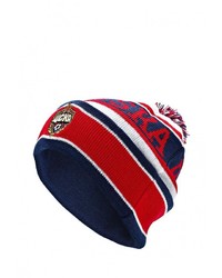 Мужская разноцветная шапка с принтом