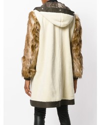 Разноцветная шуба от Sacai