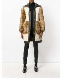 Разноцветная шуба от Sacai