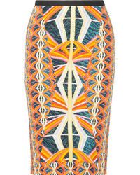 Разноцветная юбка-карандаш с принтом от Peter Pilotto