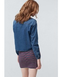 Разноцветная юбка-карандаш от Mango