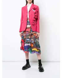 Разноцветная юбка-миди в стиле пэчворк от Comme des Garcons