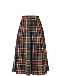 Разноцветная юбка-миди в шотландскую клетку от Societe Anonyme