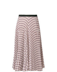 Разноцветная юбка-миди с геометрическим рисунком