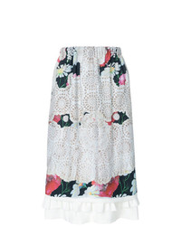 Разноцветная юбка-миди с цветочным принтом от Comme Des Garcons Comme Des Garcons