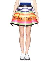 Разноцветная юбка с принтом