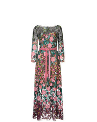 Разноцветное вечернее платье с цветочным принтом от Marchesa Notte