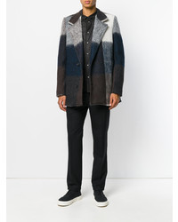 Разноцветное длинное пальто от Stephan Schneider