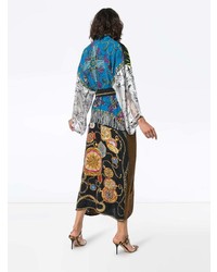 Разноцветное кимоно с принтом от Rianna + Nina