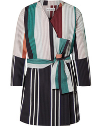 Женское разноцветное пальто в вертикальную полоску от Apiece Apart
