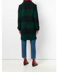 Женское разноцветное пальто в клетку от Woolrich