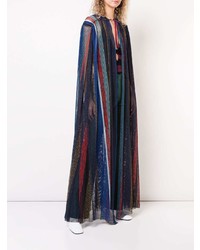 Разноцветное пальто-накидка с принтом от Missoni