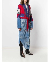 Женское разноцветное пальто с принтом от Alanui