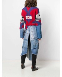 Женское разноцветное пальто с принтом от Alanui