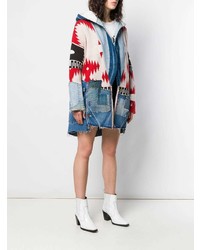 Женское разноцветное пальто с принтом от Alanui