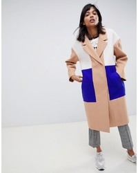 Женское разноцветное пальто от ASOS DESIGN