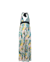 Разноцветное платье-макси с принтом от M Missoni