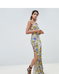 Разноцветное платье-макси с цветочным принтом от Asos Tall