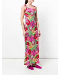 Разноцветное платье-макси с цветочным принтом от Ultràchic
